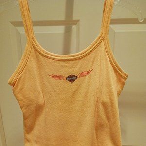 Harley-Davidson Tank Top Women's Medium Yellow/Orange Palm Beach, FL